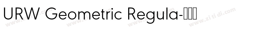 URW Geometric Regula字体转换
